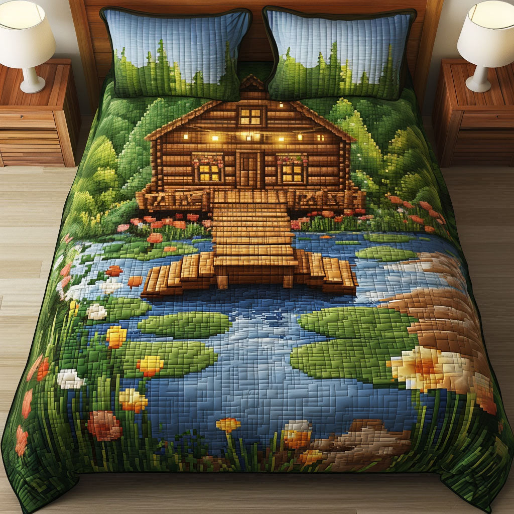 The Lazy Fisher Quilted Bedding Set Holiday Duvet Covers Gifts For Someone Who Loves Fishing