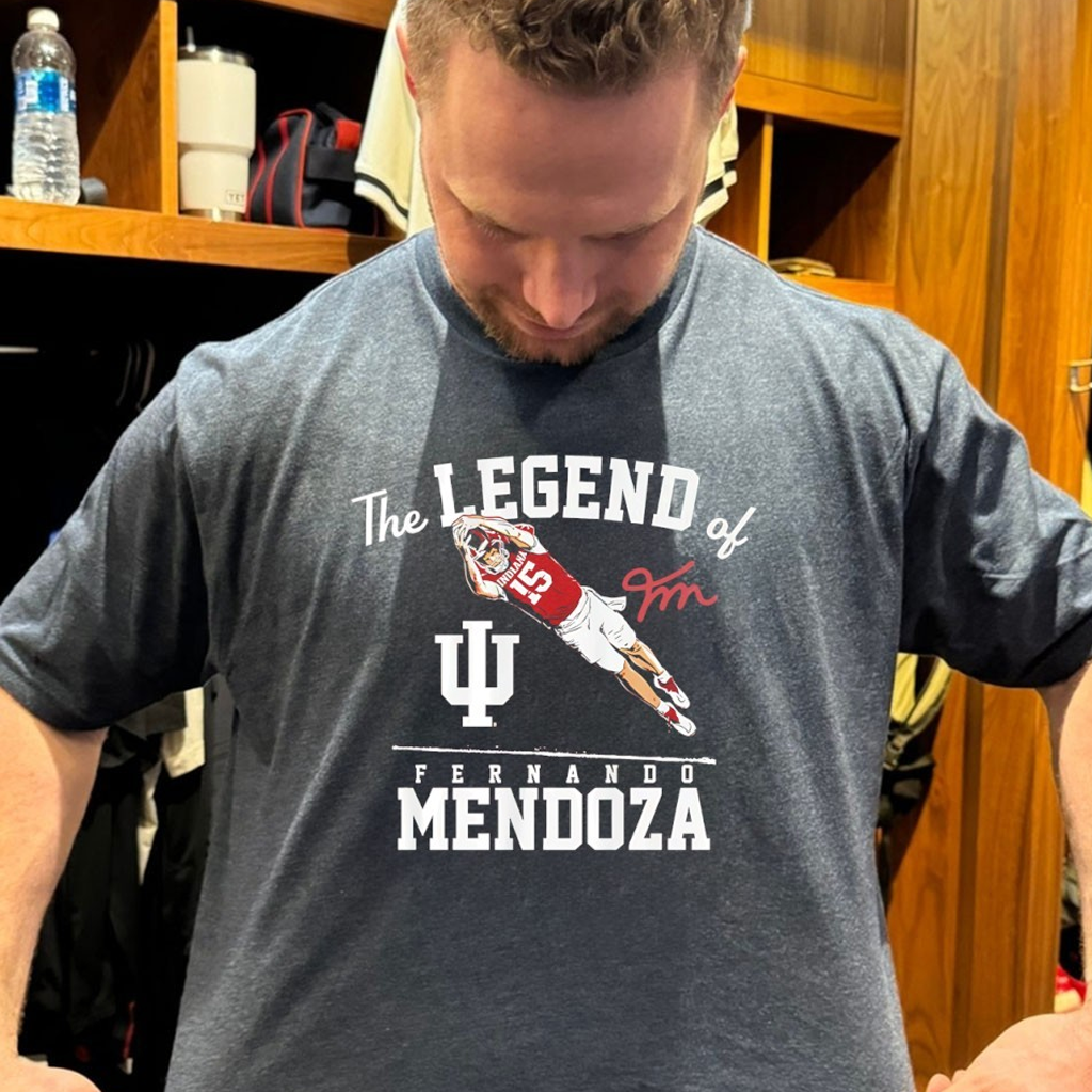 The Legend Of Fernando Mendoza Indiana Football Autographed Shirt Hoosiers Merch Fans Gifts