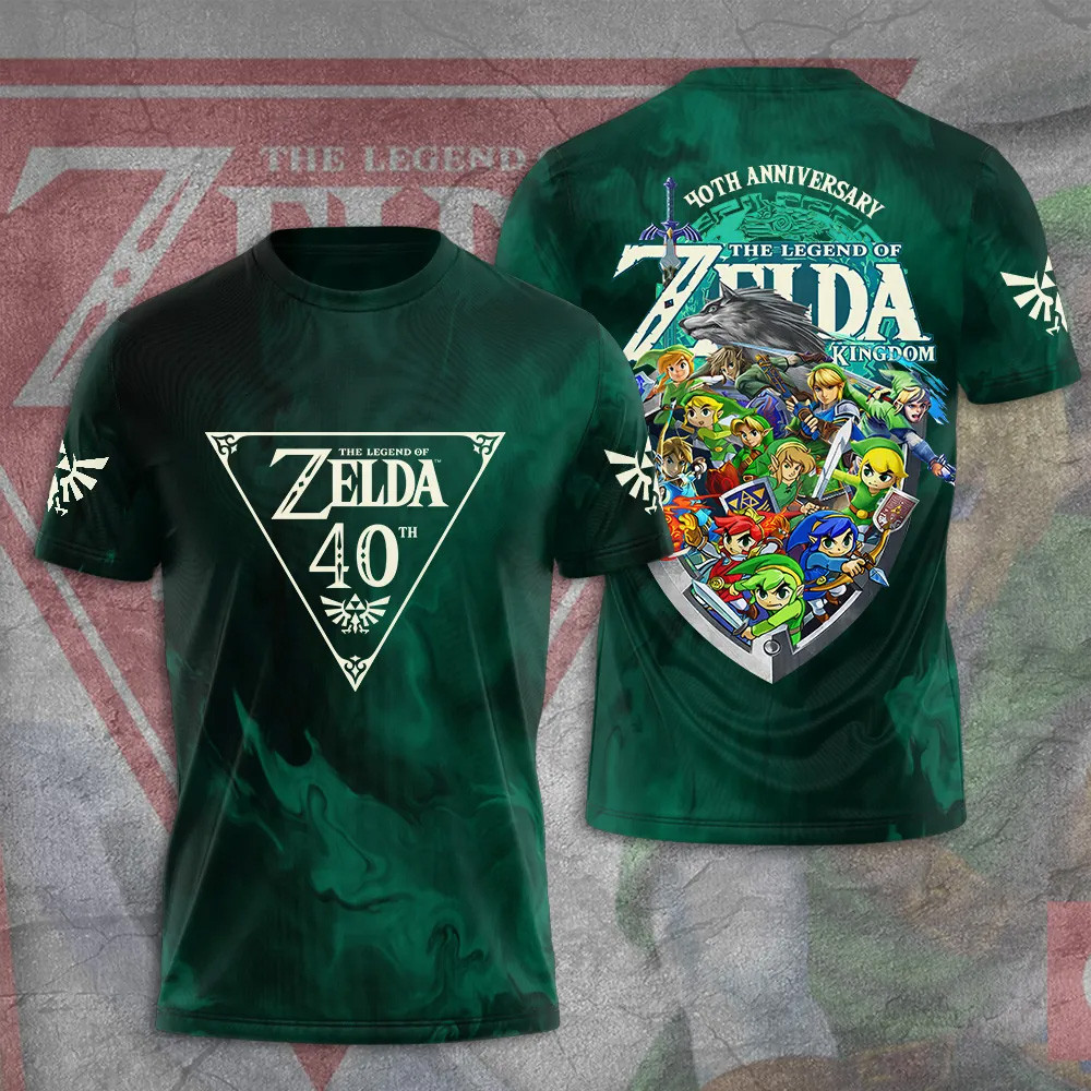 The Legend Of Zelda 40th Anniversary T-Shirt The Legend Of Zelda Merch Gifts For Fans
