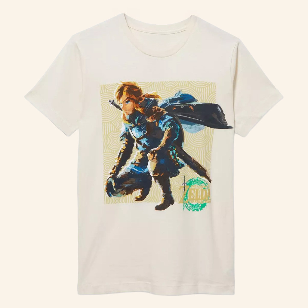 The Legend Of Zelda Merch Tears Of The Kingdom Link Portrait T-Shirt Gifts For Game Lovers