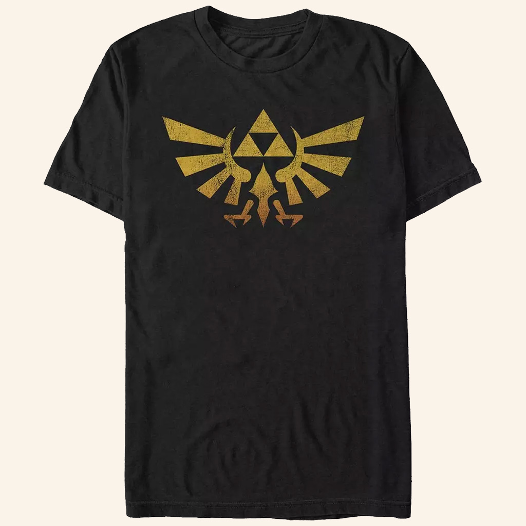The Legend Of Zelda Merch Zelda Crest Vintage T-Shirt Gifts For Brothers