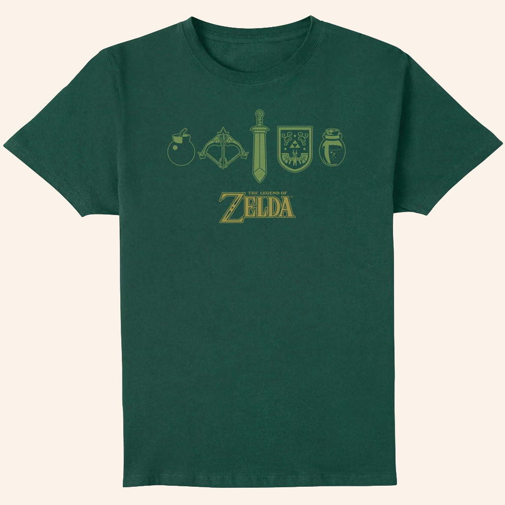 The Legend Of Zelda Merch Zelda Icons T-Shirt Birthday Gift Ideas For Husband