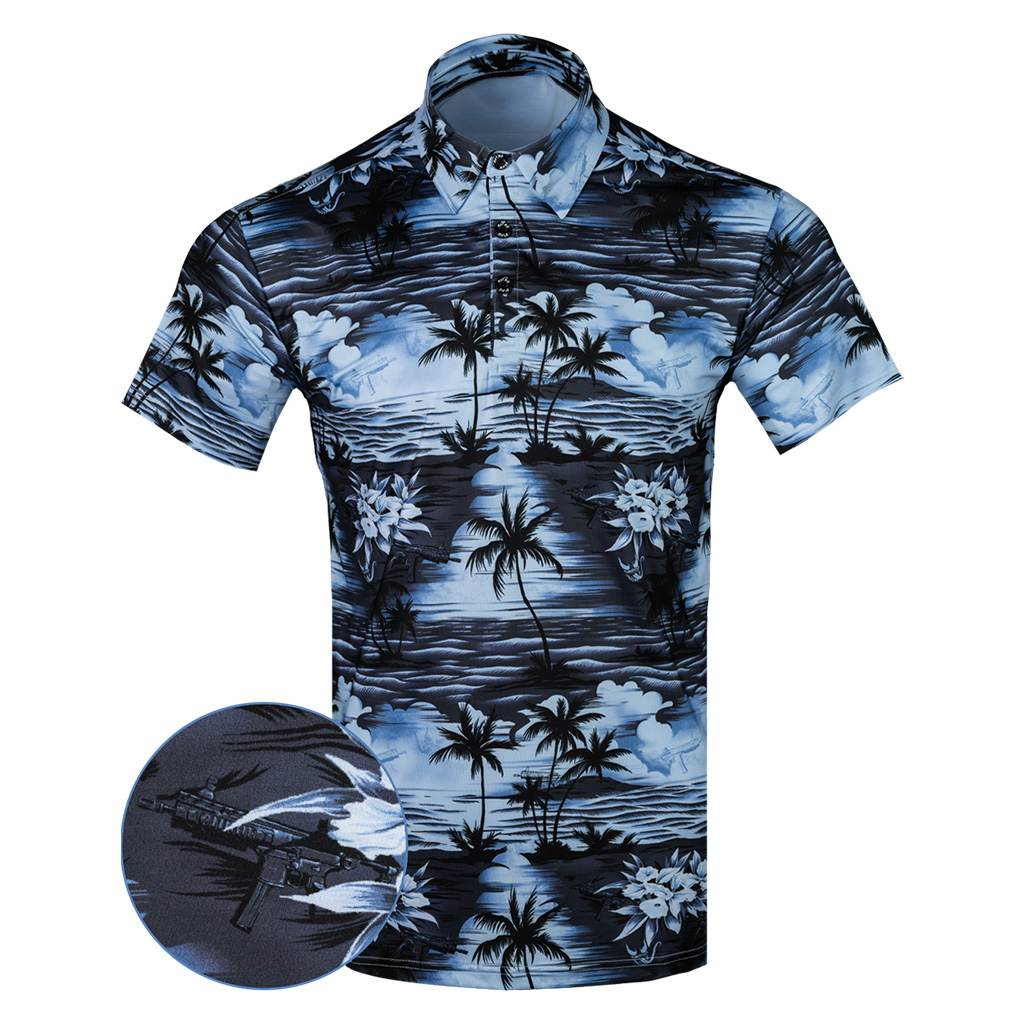 The Lethal Protector Polo Shirt Tactical Tropical Print Polo Shirt Gifts For Dudes The Lethal Protector Polo Shirt Tactical Tropical Print Polo Shirt Gifts For Dudes