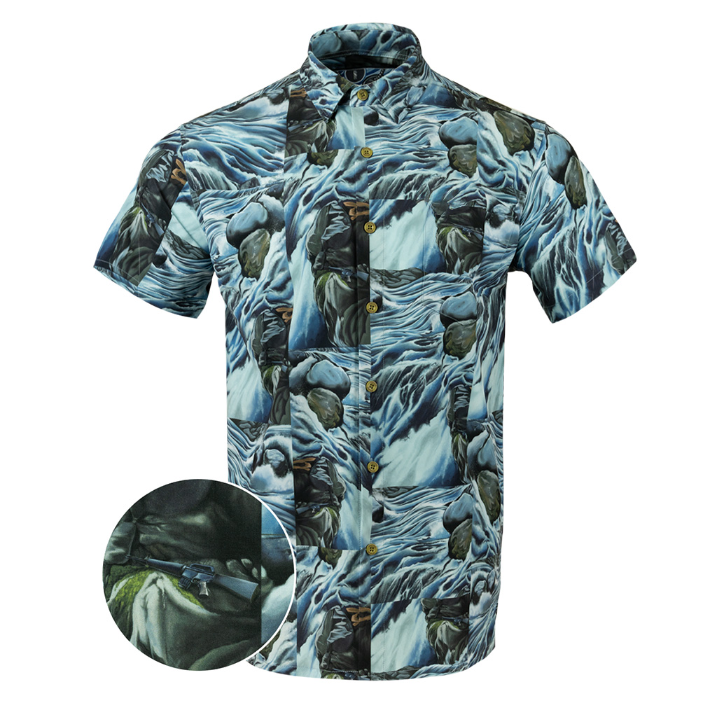 The Lieutenant Button Down Shirt Tactical Shirt Hawaii Style Christmas Gifts For Boyfriend