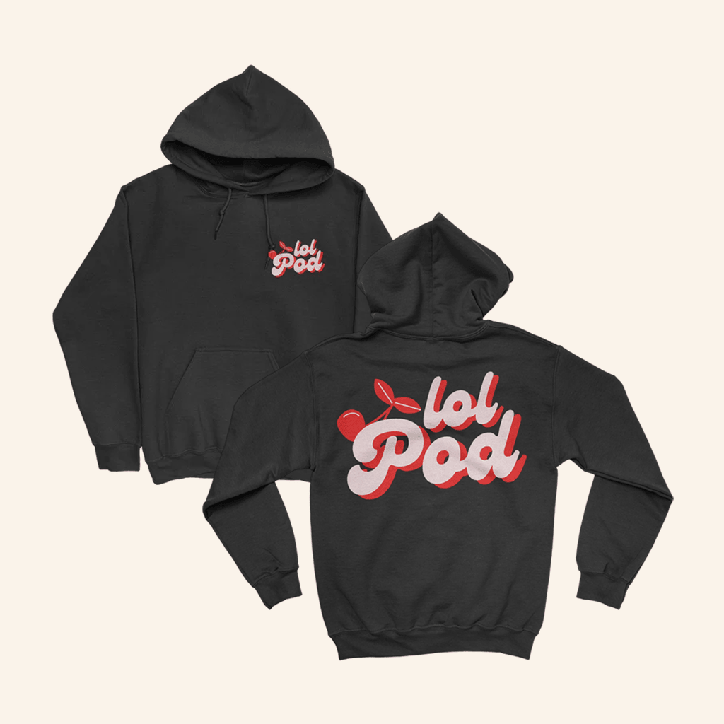 The Lol Podcast Merch Cherry Logo Hoodie Gifts For Wife