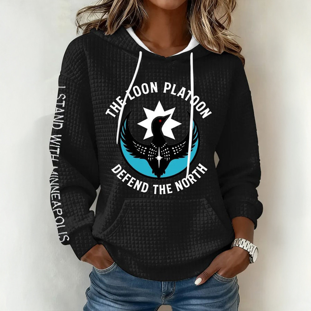 The Loon Platoon Defend The North Hoodie Alex Pretti Apparel Gift For Women