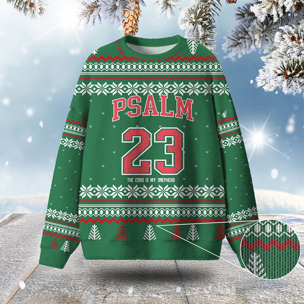 The Lord Is My Shepherd Christmas Ugly Sweater Xmas Wear Religious Christmas Gifts