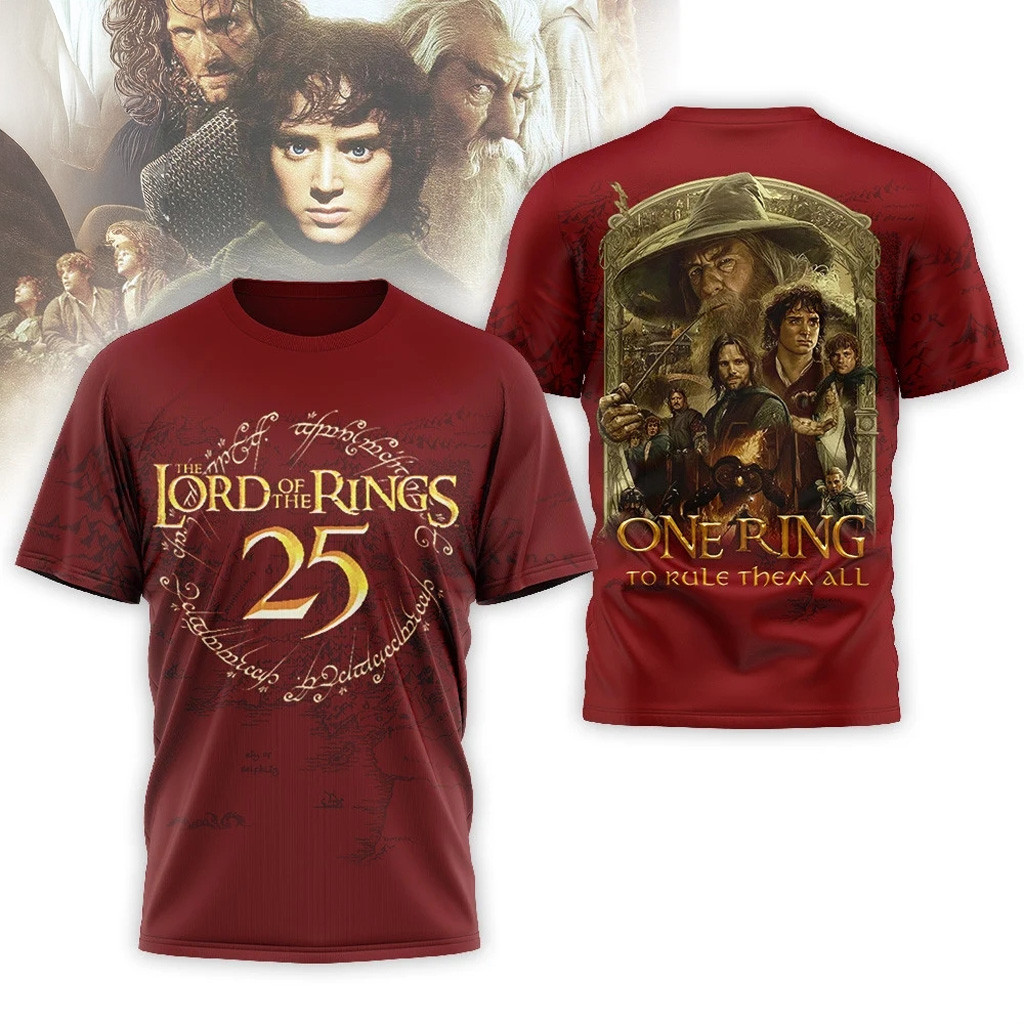 The Lord Of The Rings 25Th Anniversary One Ring Shirt 2026 The Lord Of The Rings Merch For Fans