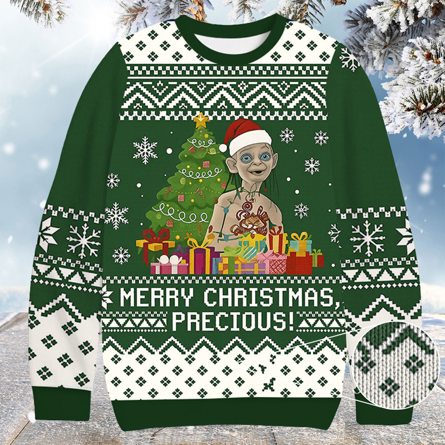 The Lord Of The Rings Gollum Christmas Ugly Sweater Christmas Gift For Brother