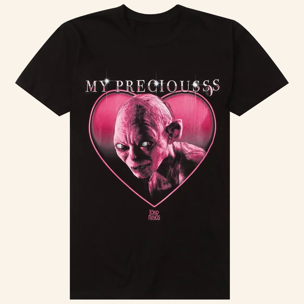 The Lord Of The Rings Merch Gollum Precious Heart T-Shirt Gifts Ideas For Her