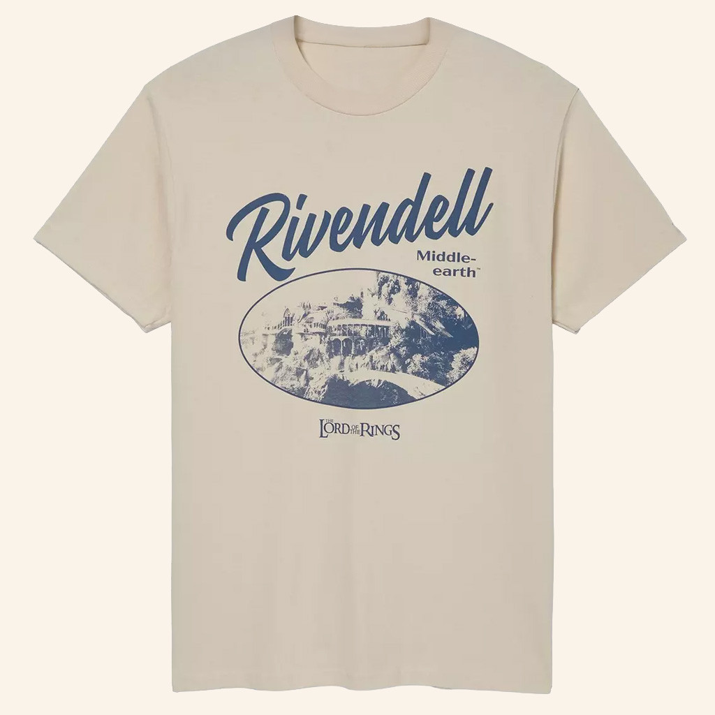 The Lord Of The Rings Merch Rivendell Tonal Portrait T-Shirt Gifts For Brothers