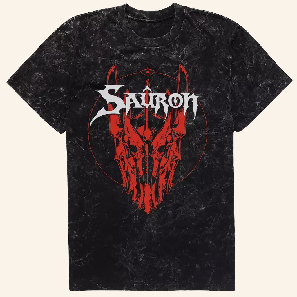 The Lord Of The Rings Merch Sauron's Helmet T-Shirt Birthday Presents For Boyfriend