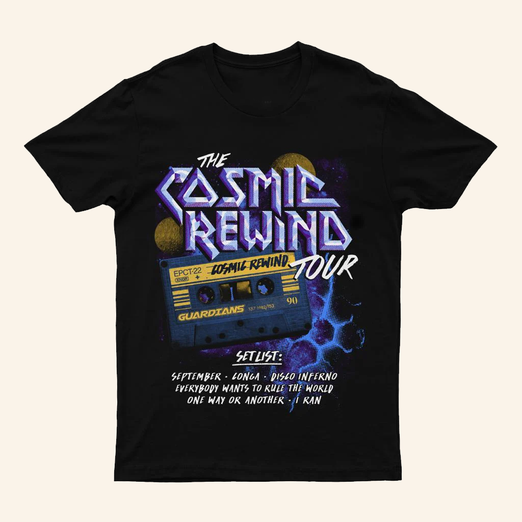The Lost Bros Merch Cosmic Rewind Tour Cassette  T-Shirt Christmas Gifts For Men The Lost Bros Merch Cosmic Rewind Tour Cassette  T-Shirt Christmas Gifts For Men