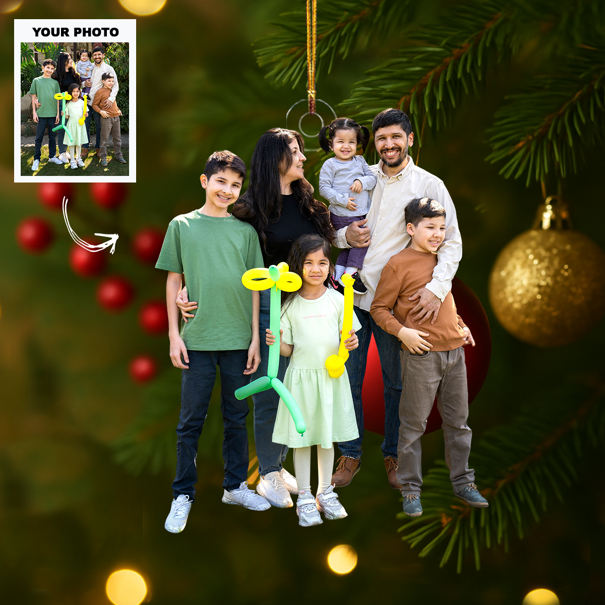 The Love We Share Personalized Photo Mica Ornament Customized Your Photo Ornament Ch