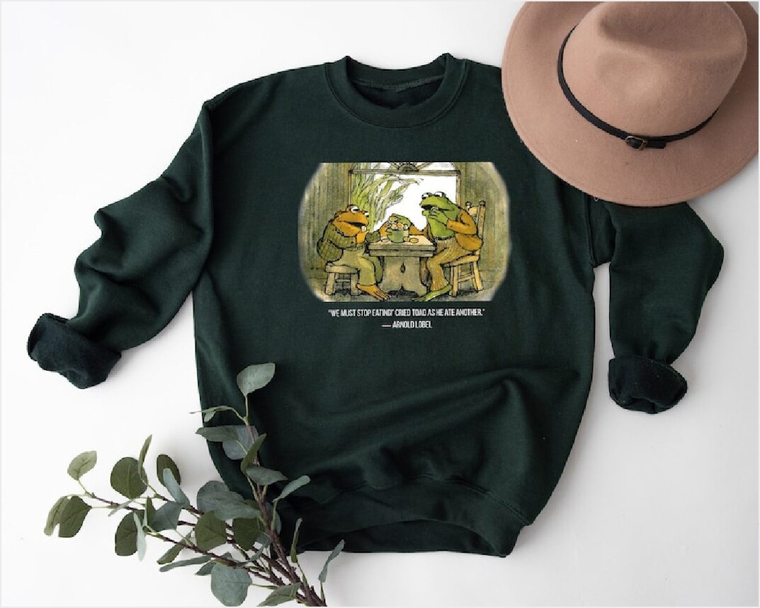 The Lovers Frog And Toad Sweatshirt, Vintage Classic Book Cover Sweatshirt, Frog And Toad Sweatshirt Gifts For Besties The Lovers Frog And Toad Sweatshirt, Vintage Classic Book Cover Sweatshirt, Frog And Toad Sweatshirt Gifts For Besties