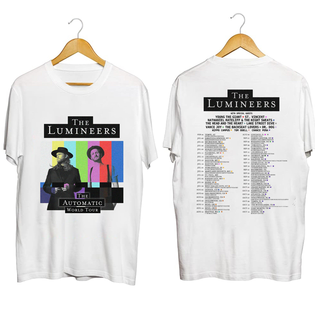 The Lumineers Automatic World Tour Shirt The Lumineers Merch Best Gifts For Fans