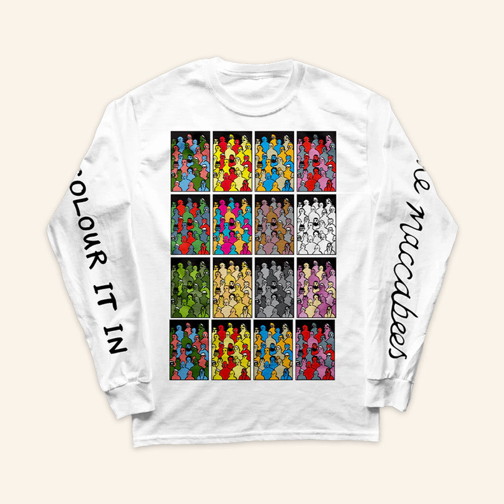 The Maccabees Merch Colour It In Long Sleeve T-Shirt Gifts For Friends The Maccabees Merch Colour It In Long Sleeve T-Shirt Gifts For Friends