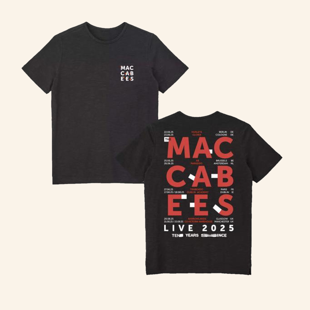 The Maccabees Merch The Maccabees 2025 Tour T-Shirt Gifts For Rock Lovers