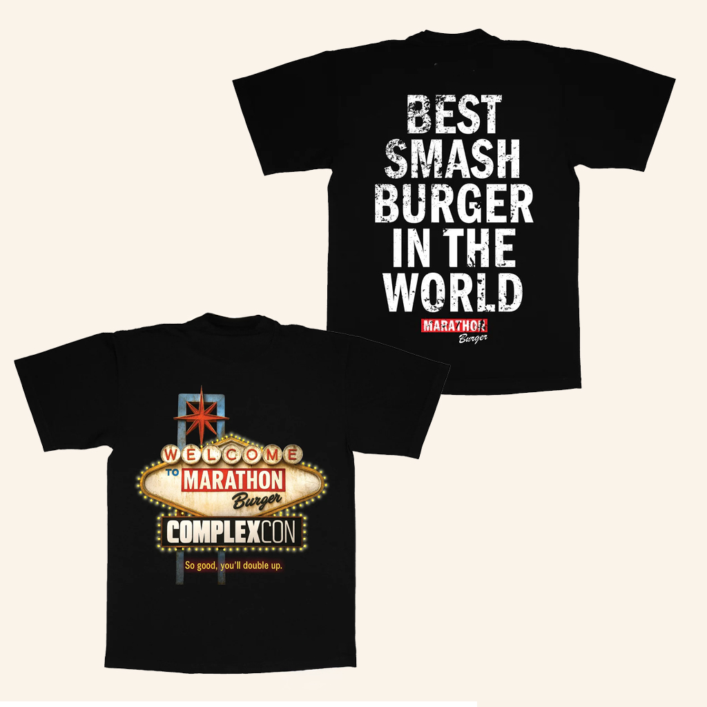 The Marathon Clothing Merch Marathon Burger X Complexcon Las Vegas T-Shirt Husband Gifts The Marathon Clothing Merch Marathon Burger X Complexcon Las Vegas T-Shirt Husband Gifts