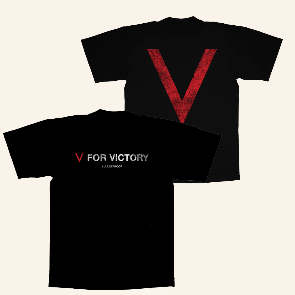 The Marathon Clothing Merch Marathon V For Victory Bulletproof T-Shirt Black Dad Gifts