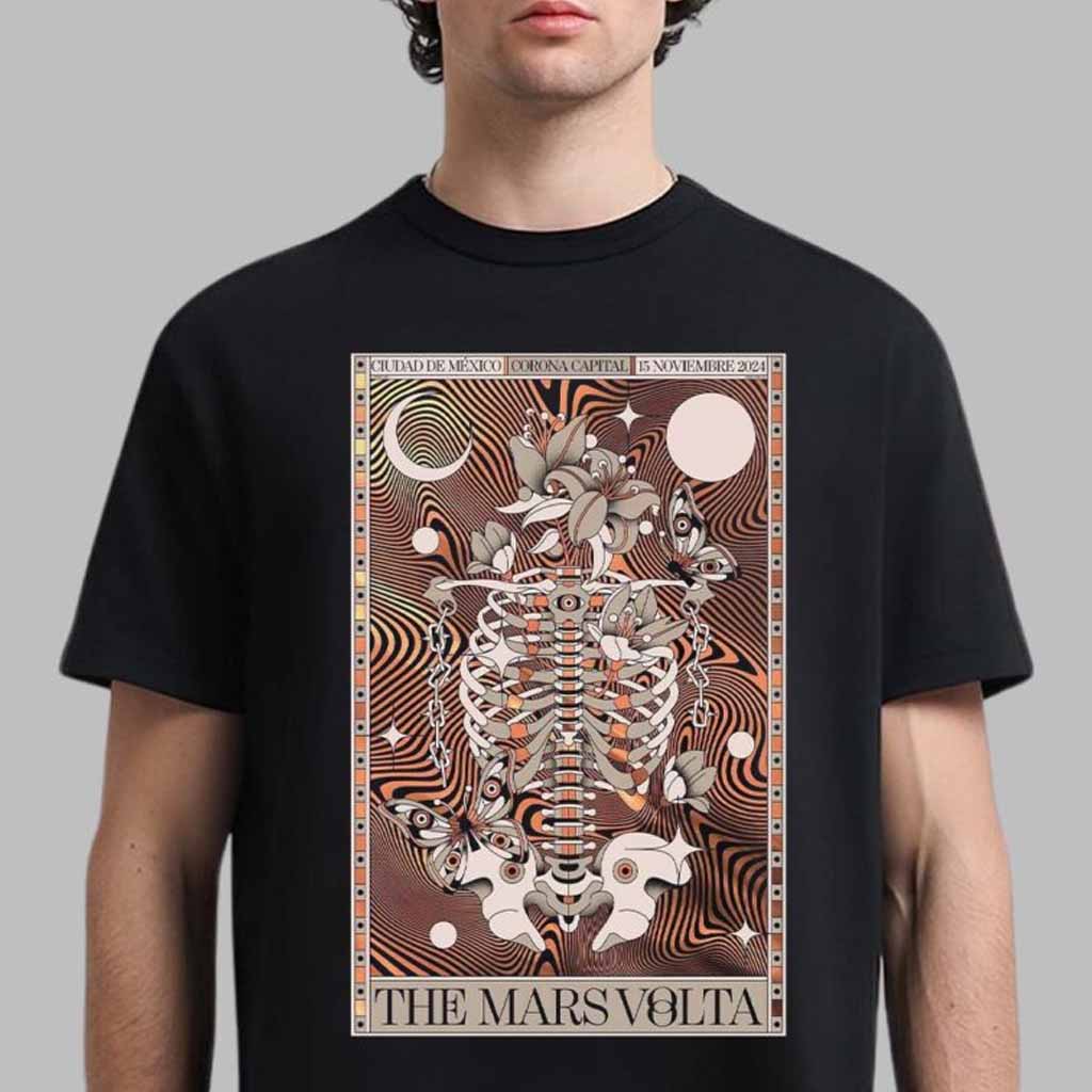 The Mars Volta Merch Poster For Show Ciudad De Mexico 2024 Shirt Gift For Rock Band Fans The Mars Volta Merch Poster For Show Ciudad De Mexico 2024 Shirt Gift For Rock Band Fans