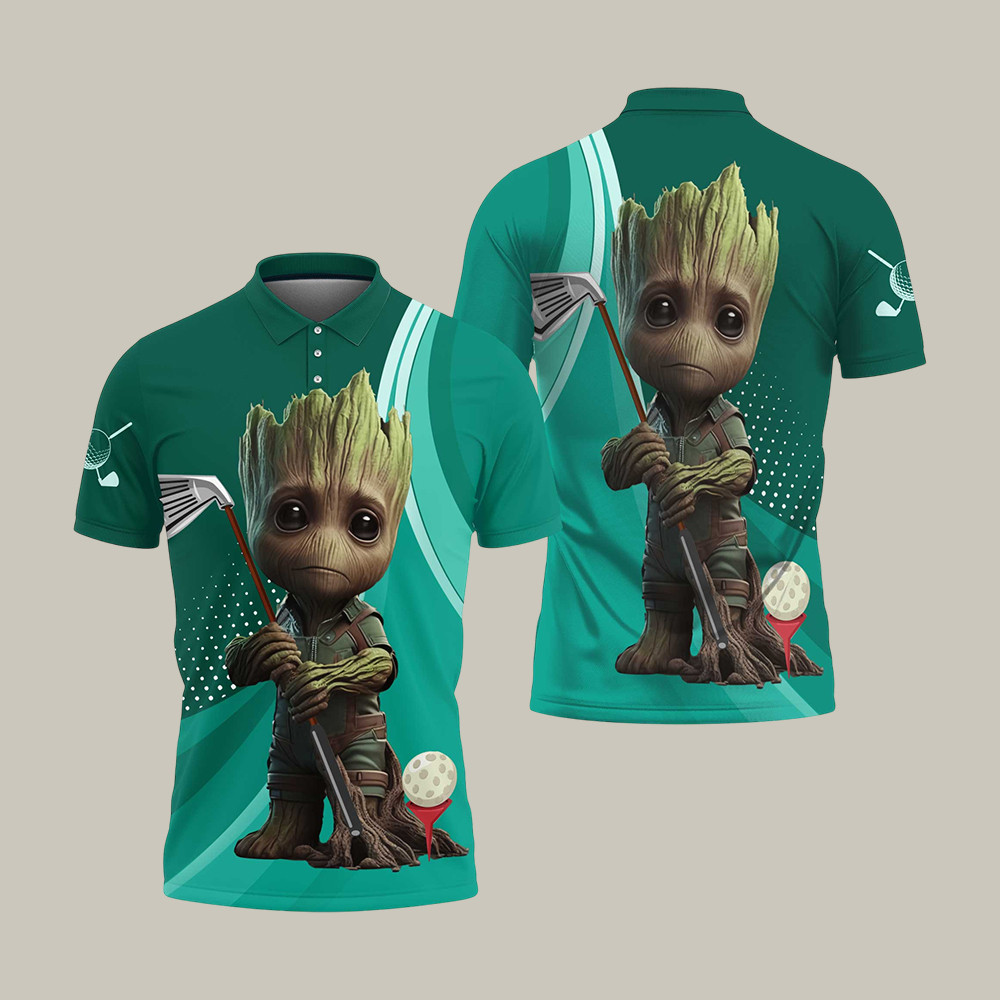 The Masters Tournament 2026 Golf Polo Shirt Groot Graphic Golf Shirt Present Ideas