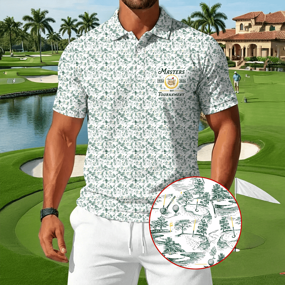 The Masters Tournament 2026 Polo Shirt Master Clothes Best Golf Presents For Dad