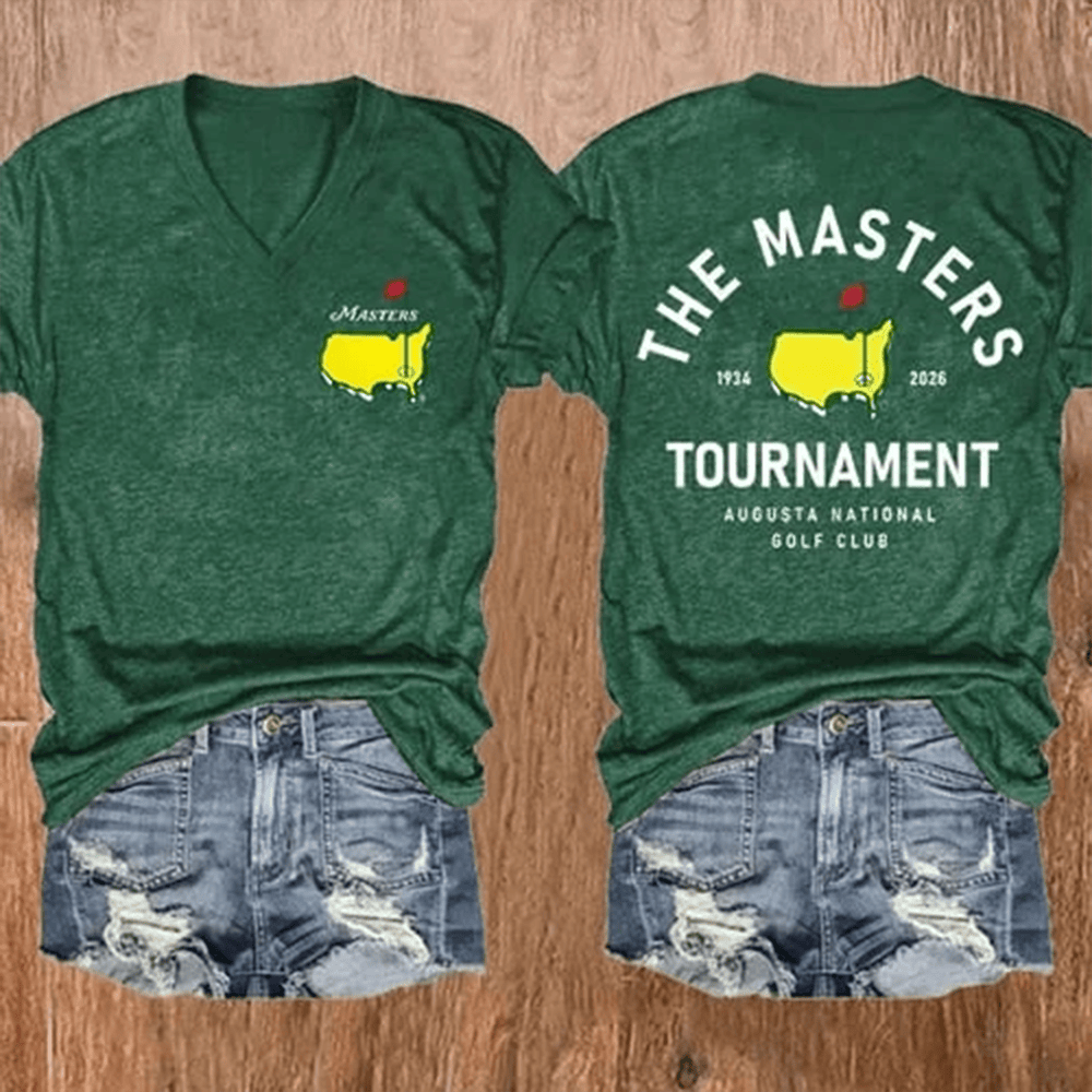 The Masters Tournament Augusta National Golf Club V-Neck Shirt Golf Life Merch Gift For Fans