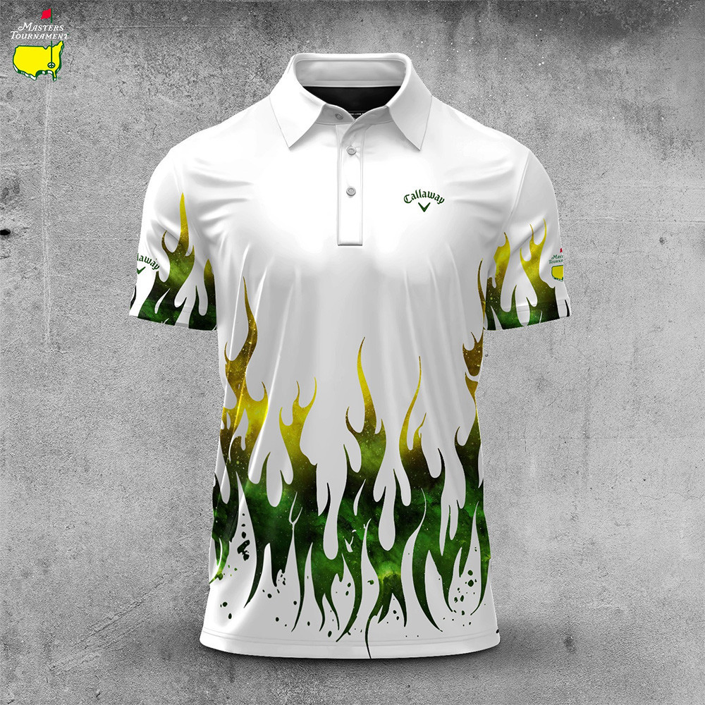The Masters Tournament Fire Art Golf Polo Shirt The Masters Tournament 2026 Shirt Brother Gifts