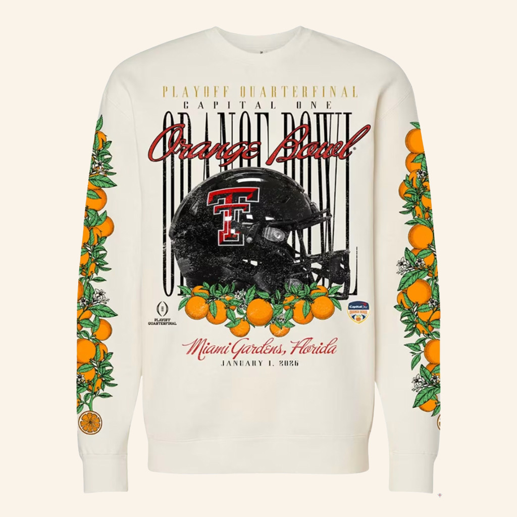 The Matador Merch Orange Bowl 2026 Helmet Sweatshirt Texas Tech Football Merch Gifts For Fans The Matador Merch Orange Bowl 2026 Helmet Sweatshirt Texas Tech Football Merch Gifts For Fans