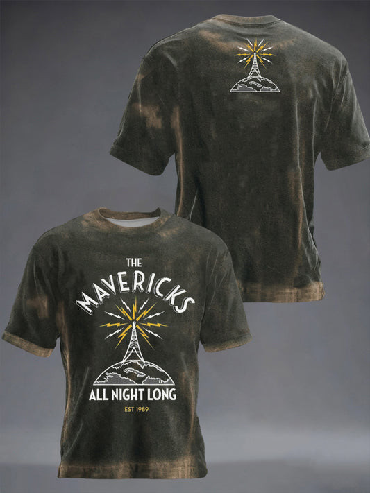The Mavericks Merch All Night Long Vintage T-Shirt Est 1989 Music Clothes Gifts For Enthusiasts