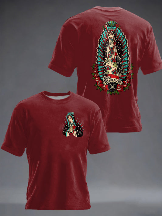 The Mavericks Merch Country Music T-Shirt Our Lady Guadalupe Tee Gift Ideas For Husband