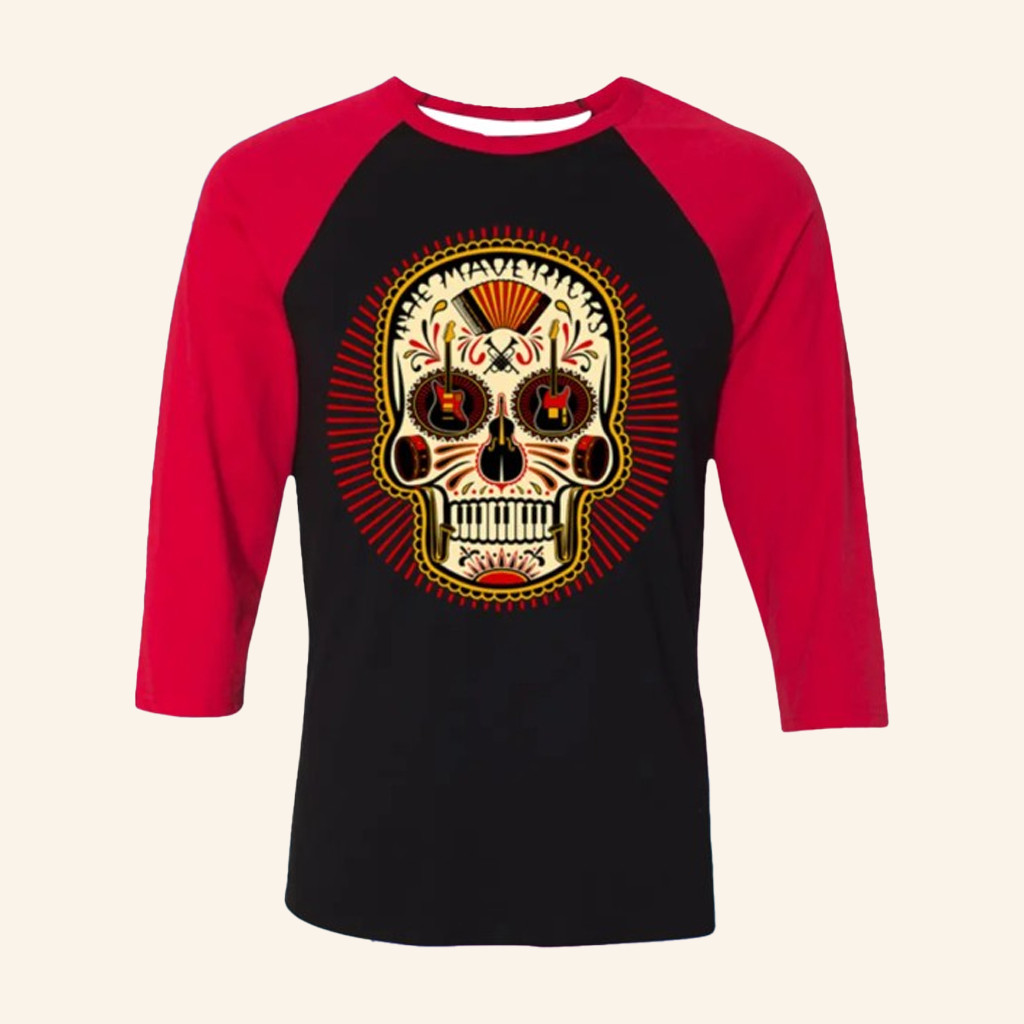 The Mavericks Merch World Merch Skull Rays Raglan T-Shirt Gifts For Friends