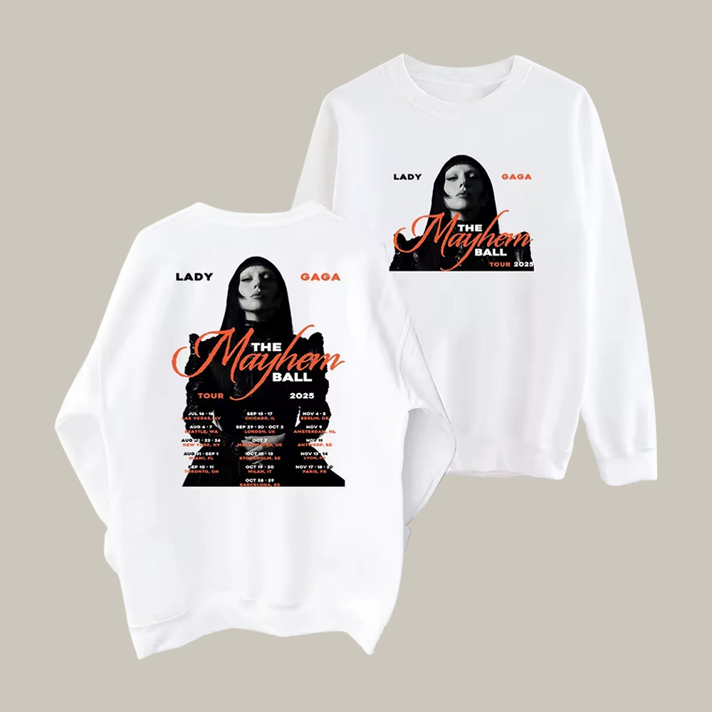 The Mayhem Ball Tour Lady Gaga Sweatshirt Mayhem Ball Tour Merch Gift For Lady Gaga Fans
