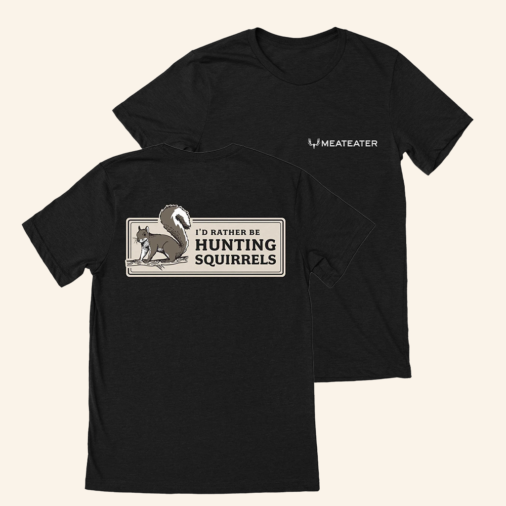 The MeatEater Merch I'd Rather Be Hunting Squirrels T-Shirt Gifts For Brother