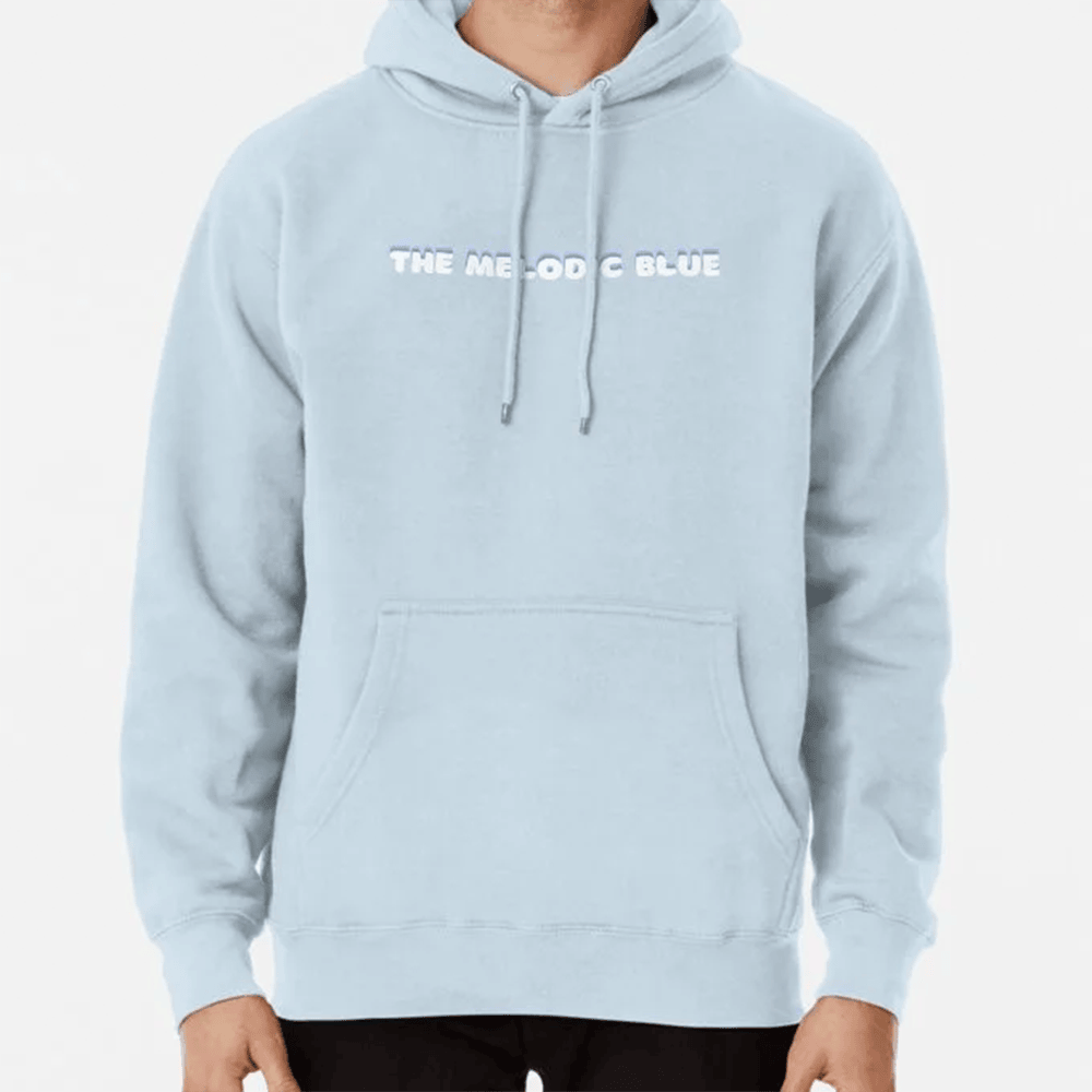 The Melodic Blue Album Title Hoodie Streetwear Graphic Hoodie Gift For Hip Hop Fans Men