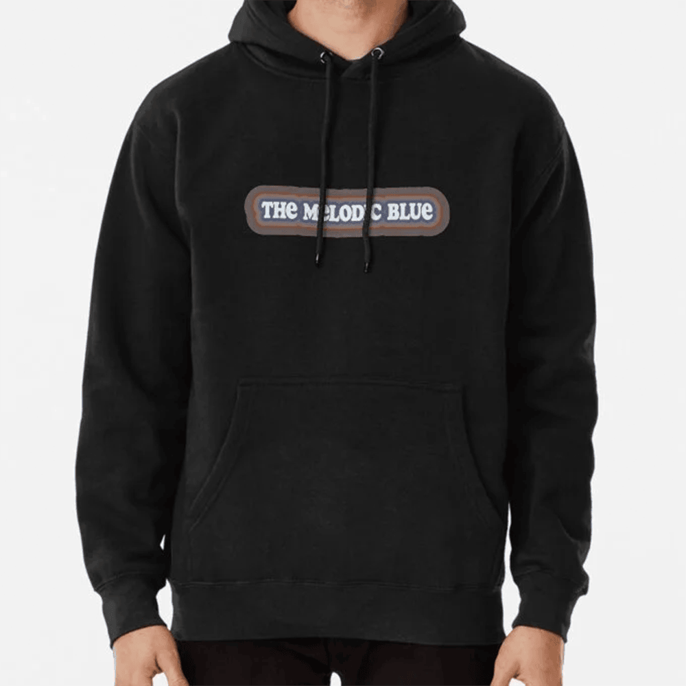 The Melodic Blue Album Title In All Caps Hoodie Rapper Graphic Hoodie Gift For Rapper Fans