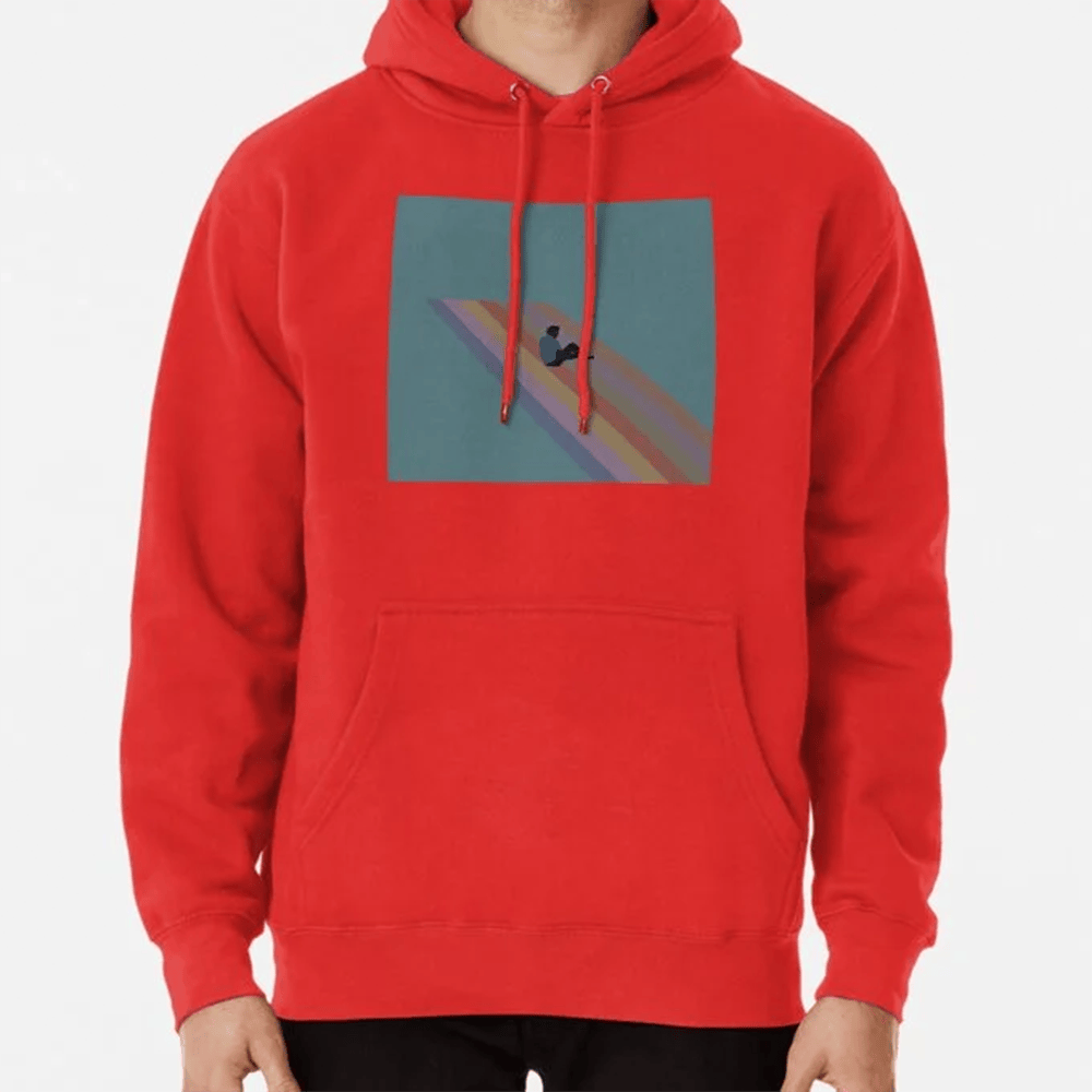 The Melodic Blue Album Title in Mixed Caps Hoodie Hip Hop Graphic Hoodie Gift For Rap Lovers