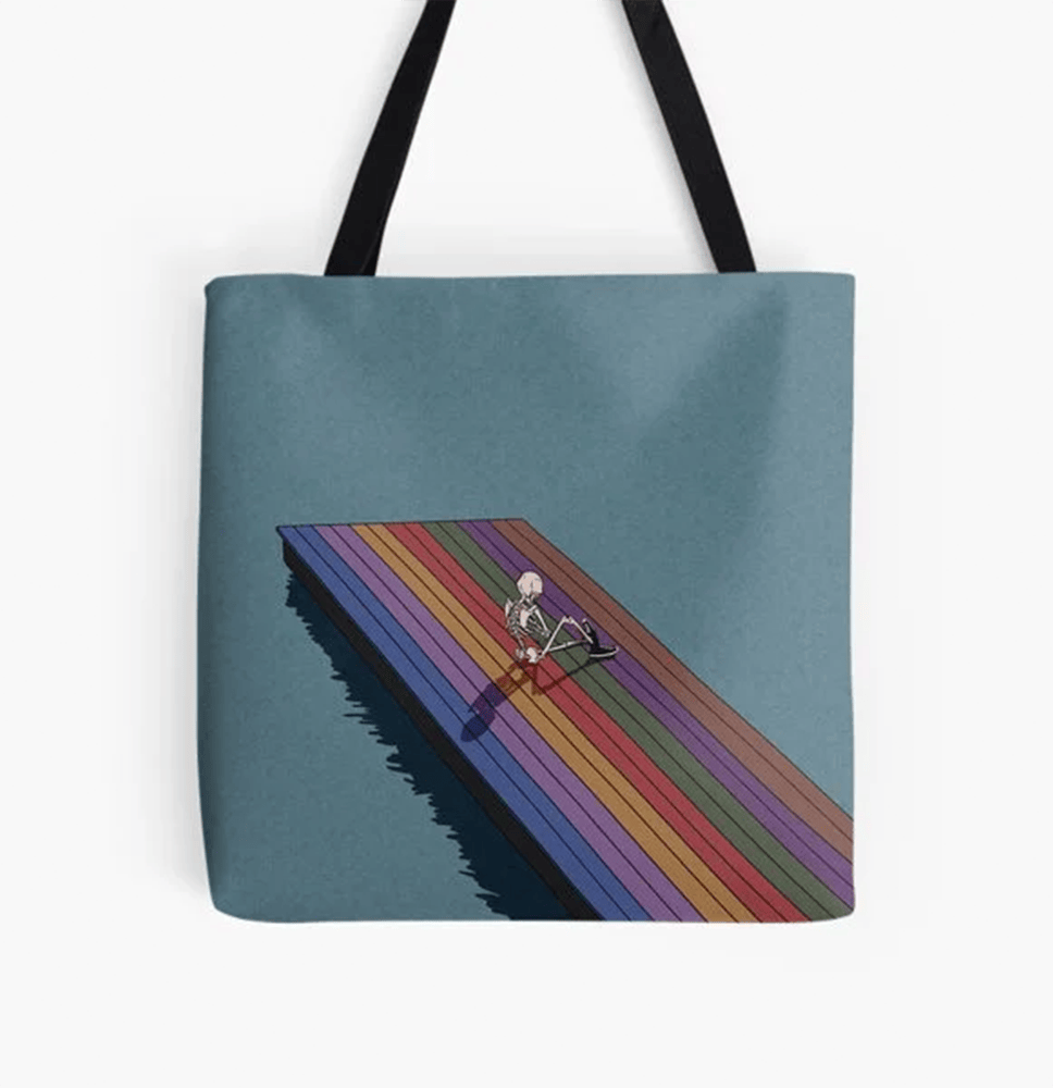 The Melodic Blue Baby Keem Skeleton Tote Bag Baby Keem 2026 Tour Merch Gift Idea