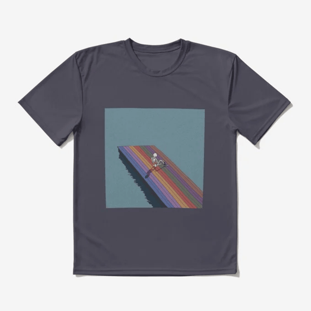 The Melodic Blue By Baby Keem Skeleton Design T-Shirt Hip Hop Graphic Tee Gift For Rap Enthusiasts