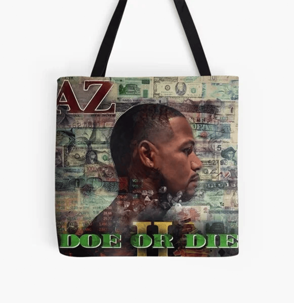 The Melodic Blue Collage Art Tote Bag Baby Keem Album Cover Graphic Merch Best Fan Gift