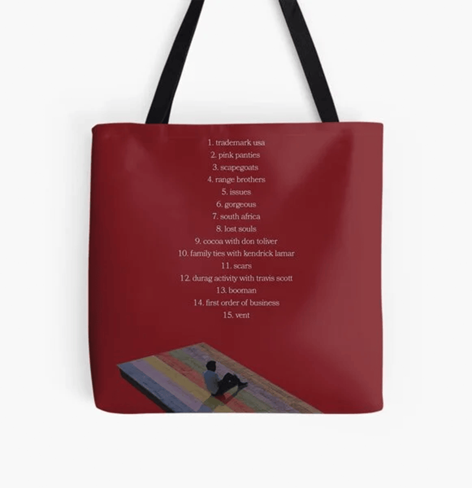 The Melodic Blue Tracklish Baby Keem Tote Bag Baby Keem 2026 Tour Merch Great Gift For Fans