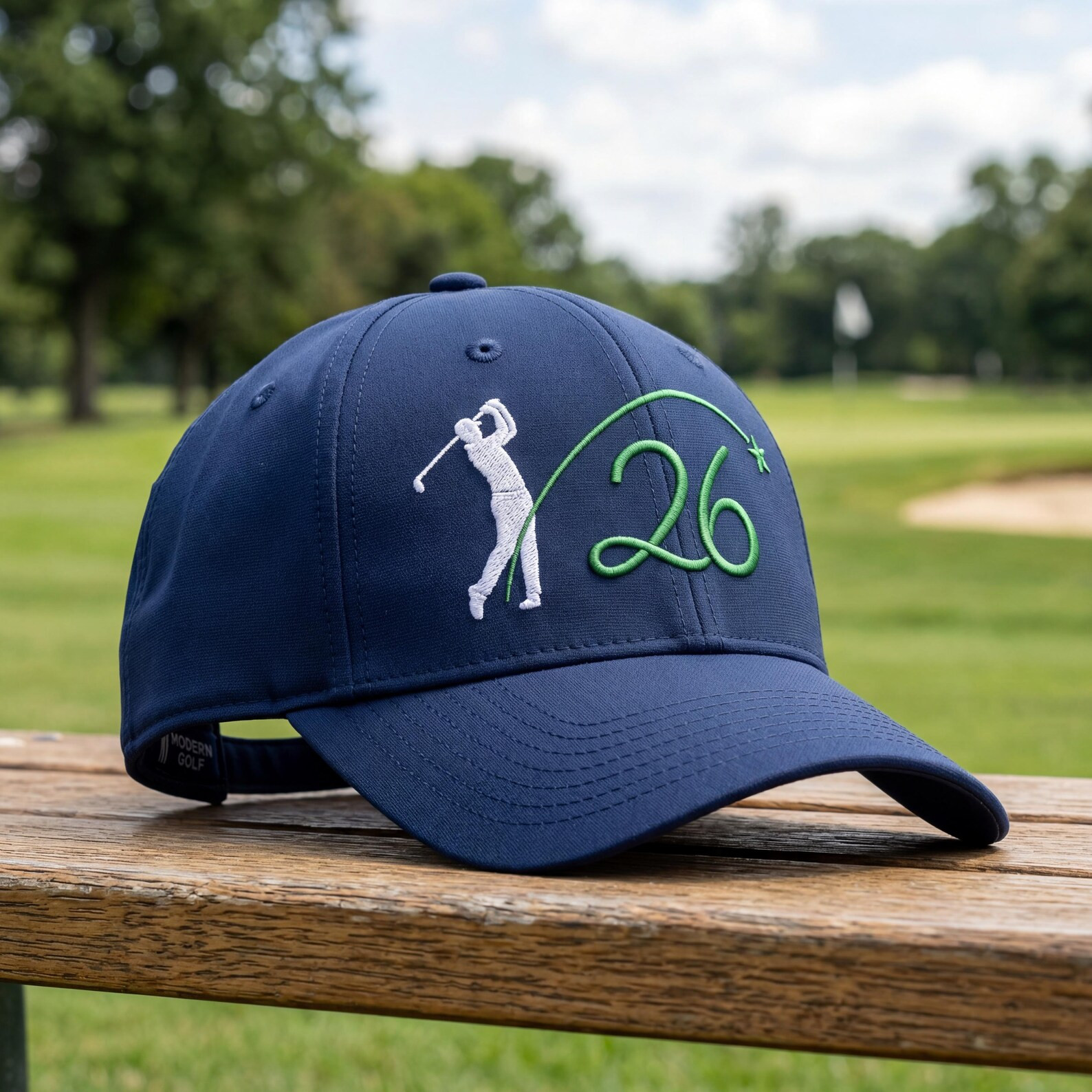 The Modern Swing Path 2026 Golf Embroidered Baseball Cap Golf Hat Golfer Gift For Him