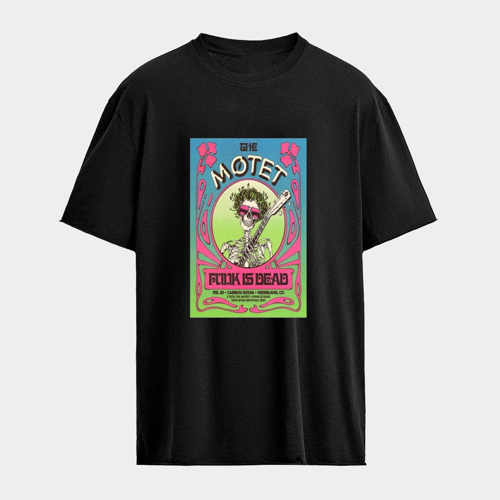 The Motet February 20 2026 Nederland CO Skeleton T-Shirt The Motet Merch Fans Gifts