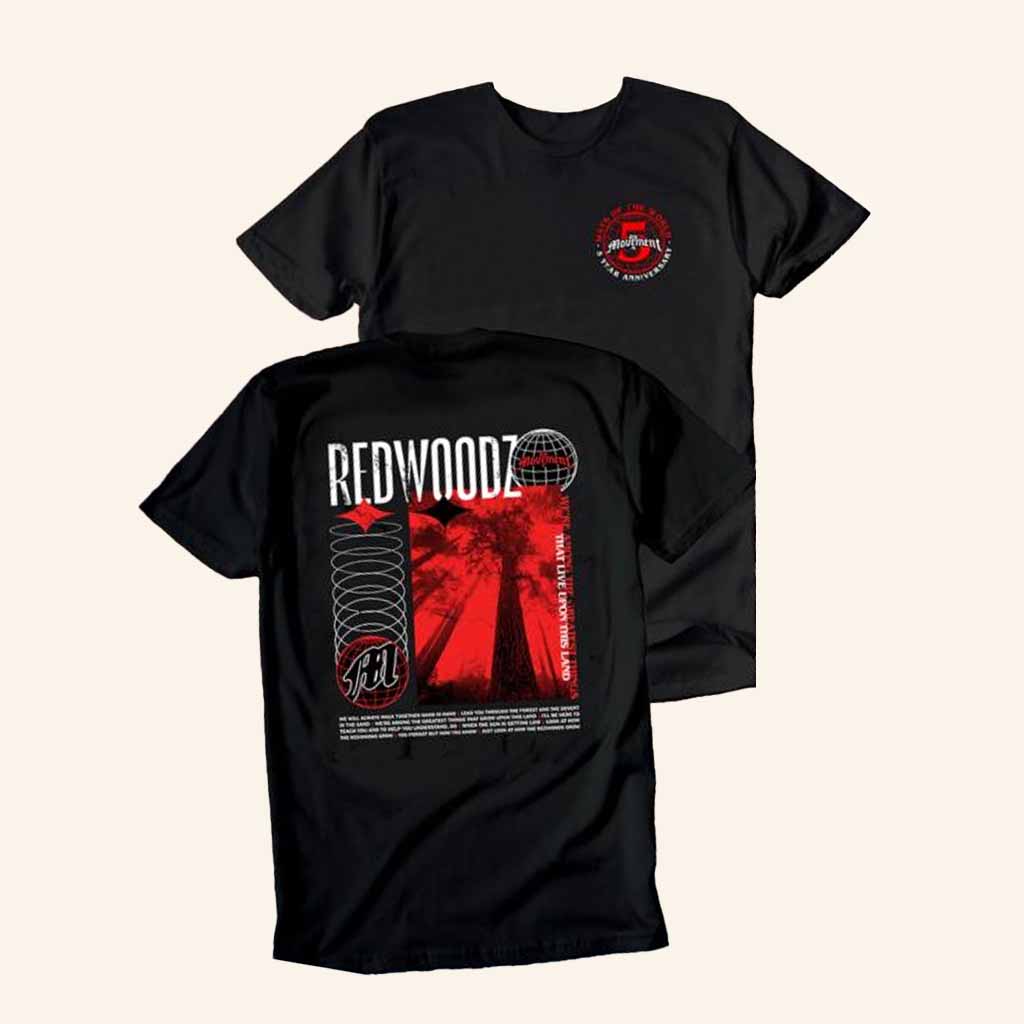 The Movement Merch Redwoodz T-Shirt Unique Gifts For Music Lovers The Movement Merch Redwoodz T-Shirt Unique Gifts For Music Lovers