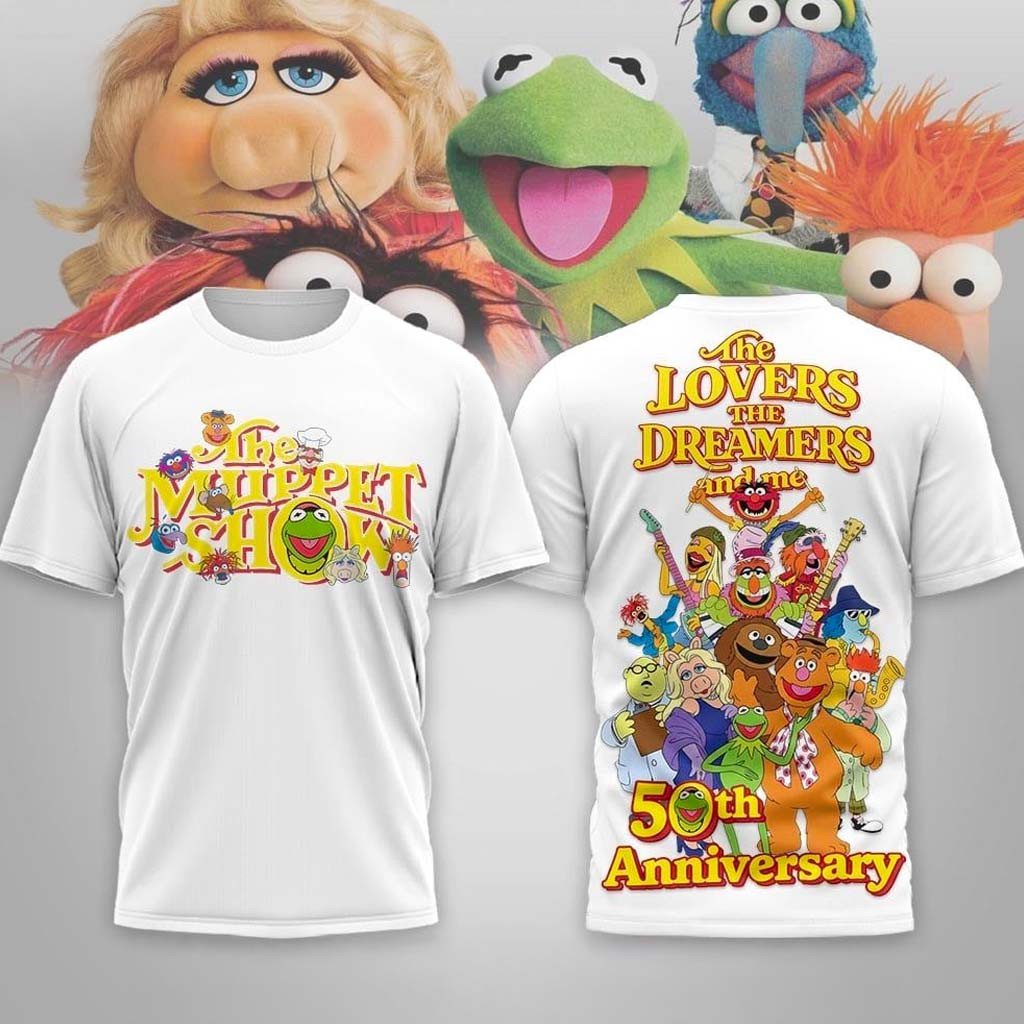 The Muppet Show 50th Anniversary 3D Shirt The Muppets Merch Best Gifts For Son