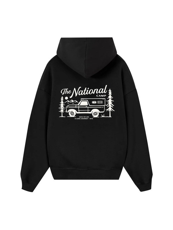 The National Camp Hoodie Pickup Truck Mountain Outdoor Gifts For Lovers Camping