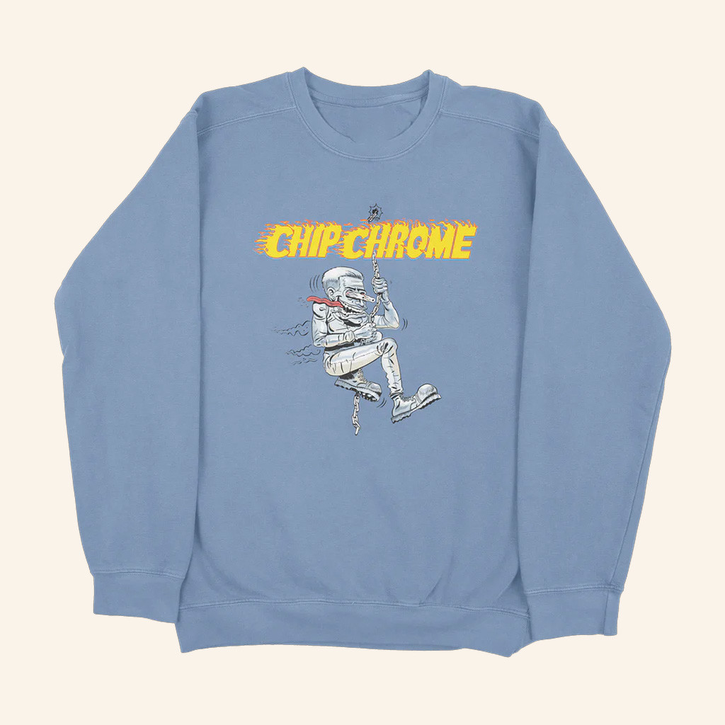 The Neighbourhood Merch Chip Chrome Sweatshirt Mic Swing Crewneck Gifts For Rock Fans The Neighbourhood Merch Chip Chrome Sweatshirt Mic Swing Crewneck Gifts For Rock Fans