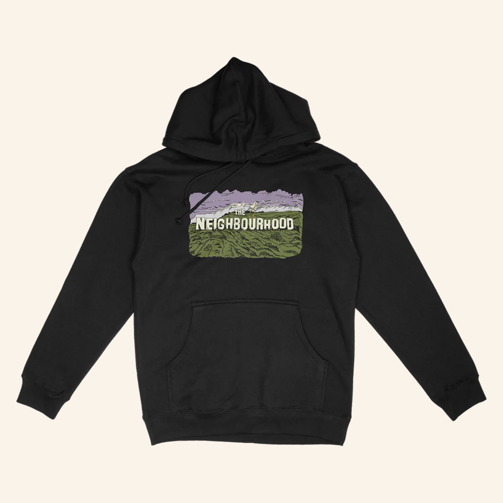The Neighbourhood Merch Hollywood Sign Hoodie Xmas Gifts For Rock Fans