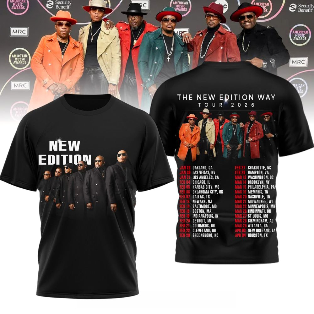 The New Edition Way Tour 2026 T-Shirt Fan Apparel Gift Ideas For Dad